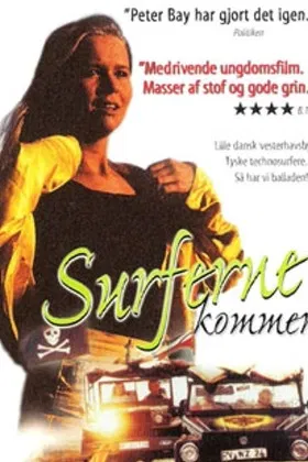 The Surfers Are Coming poster background