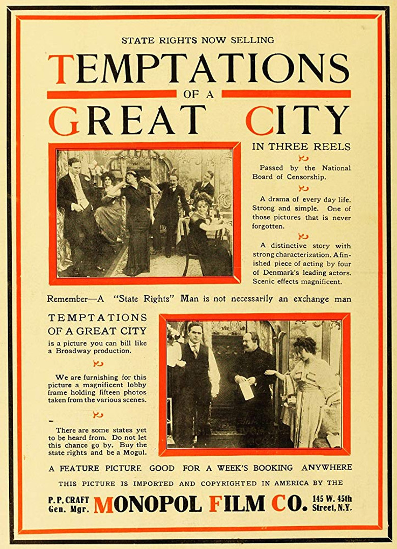 Temptations of a Great City poster background