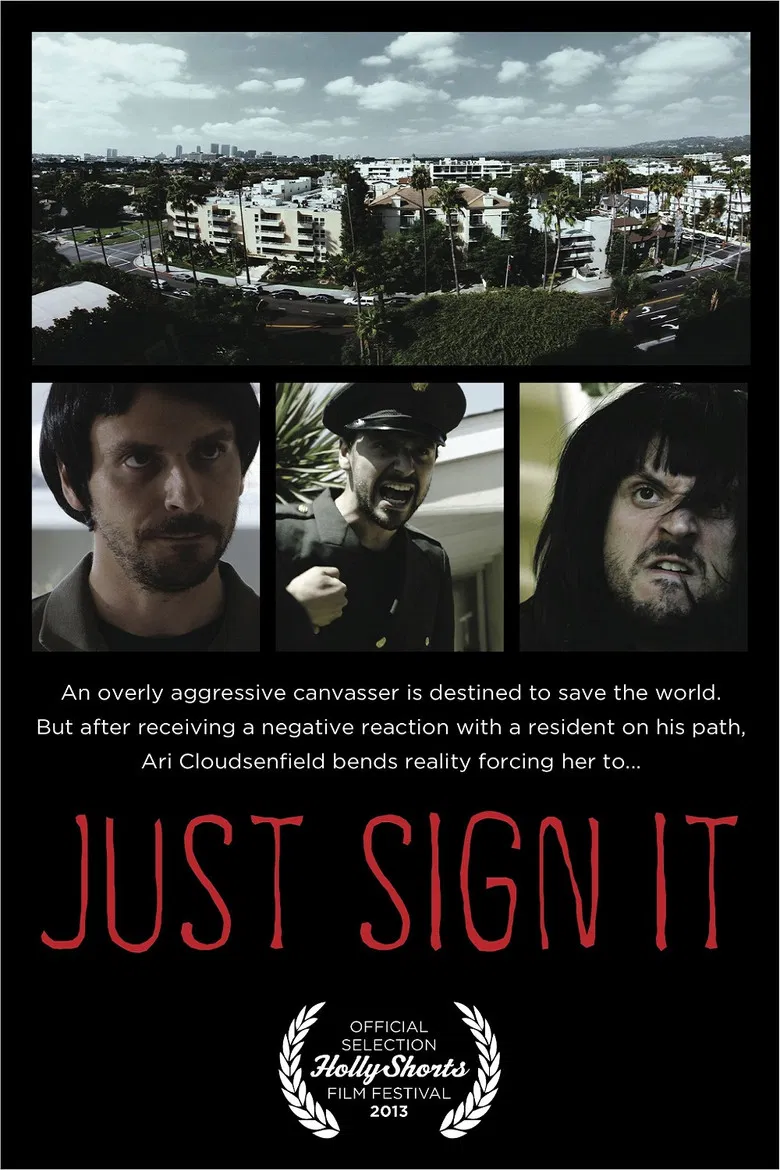 Just Sign It poster background