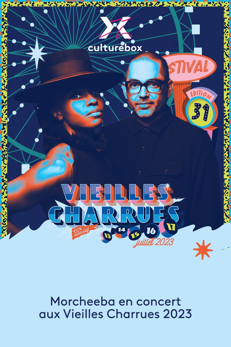 Morcheeba en concert aux Vieilles Charrues 2023 poster background