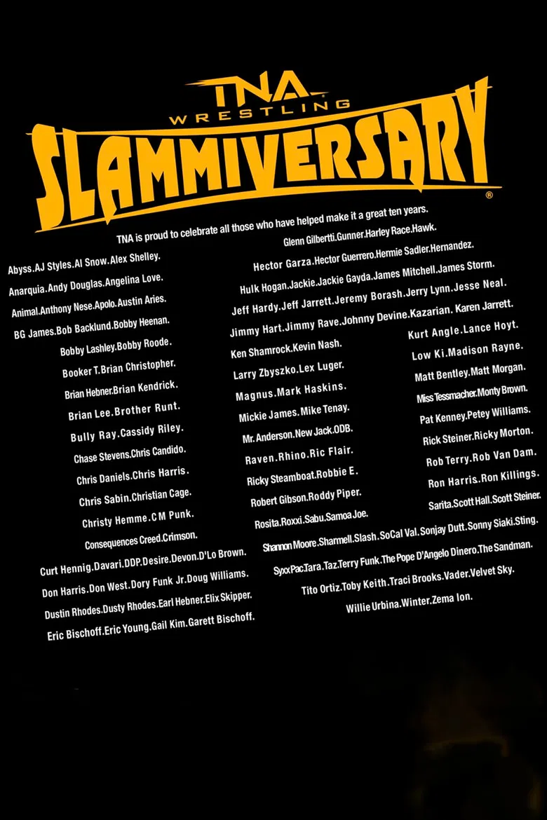 TNA Slammiversary 2012 poster background