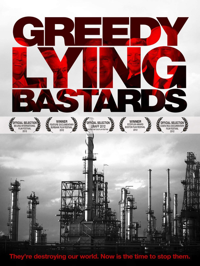 Greedy Lying Bastards poster background