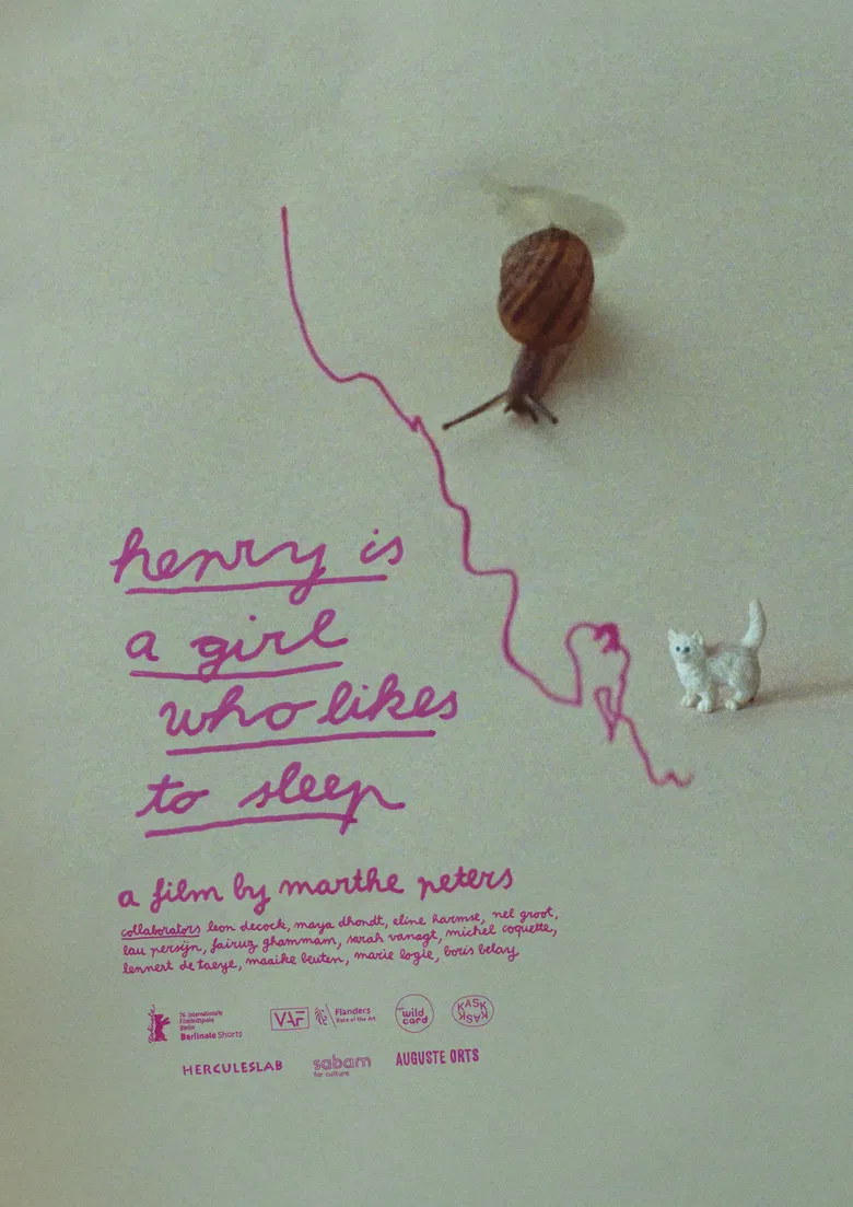 Henry is a Girl Who Likes to Sleep poster background