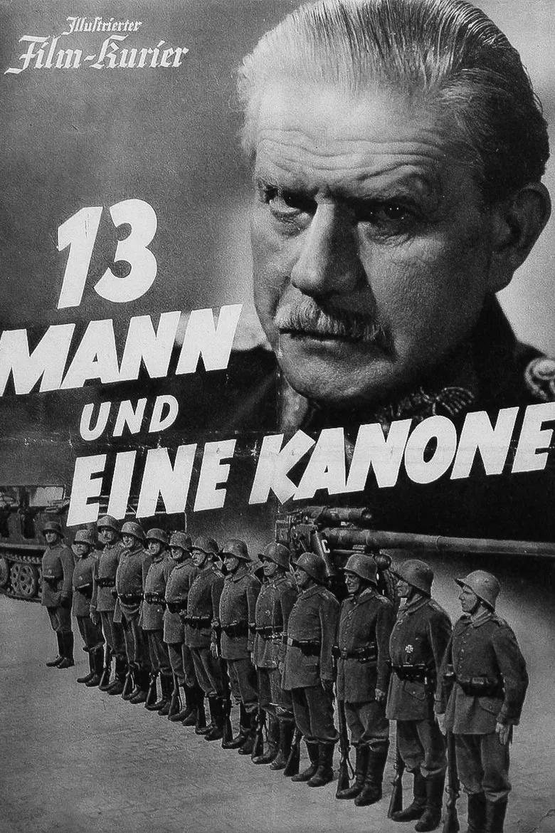 Dreizehn Mann und eine Kanone poster background