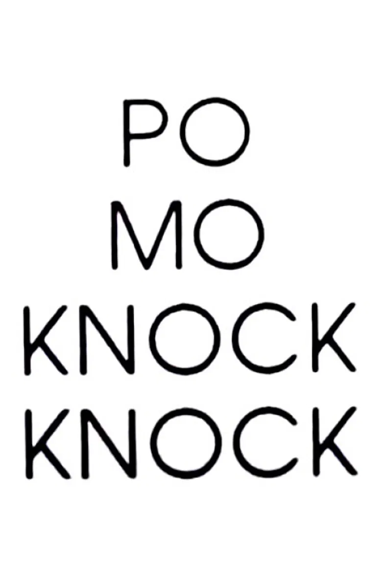 Po Mo Knock Knock poster background