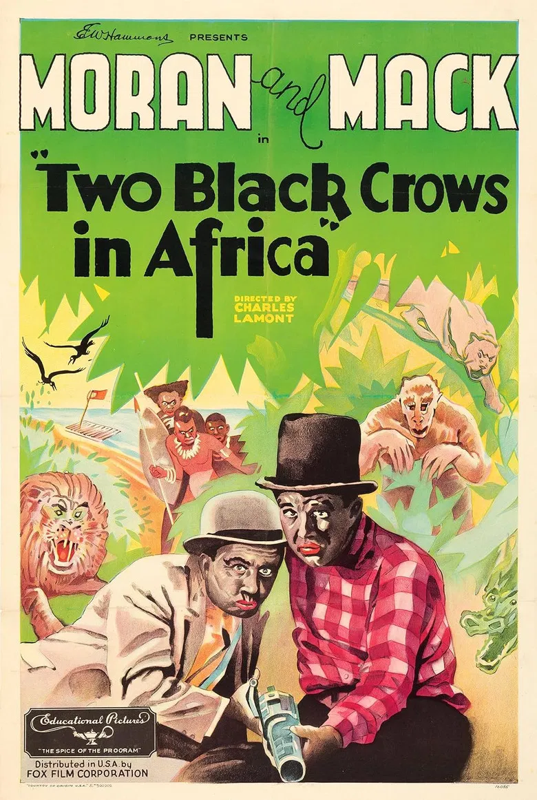 Two Black Crows in Africa poster background