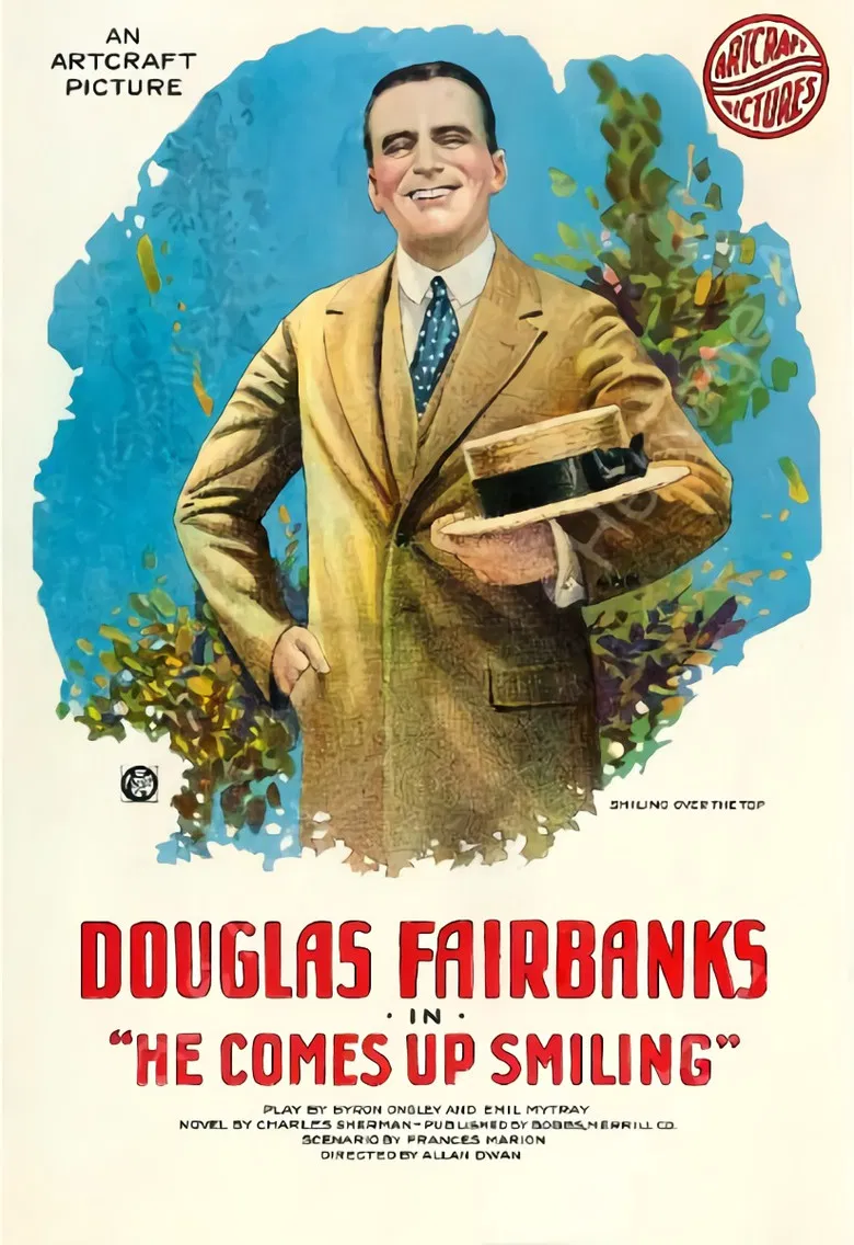 He Comes Up Smiling poster background