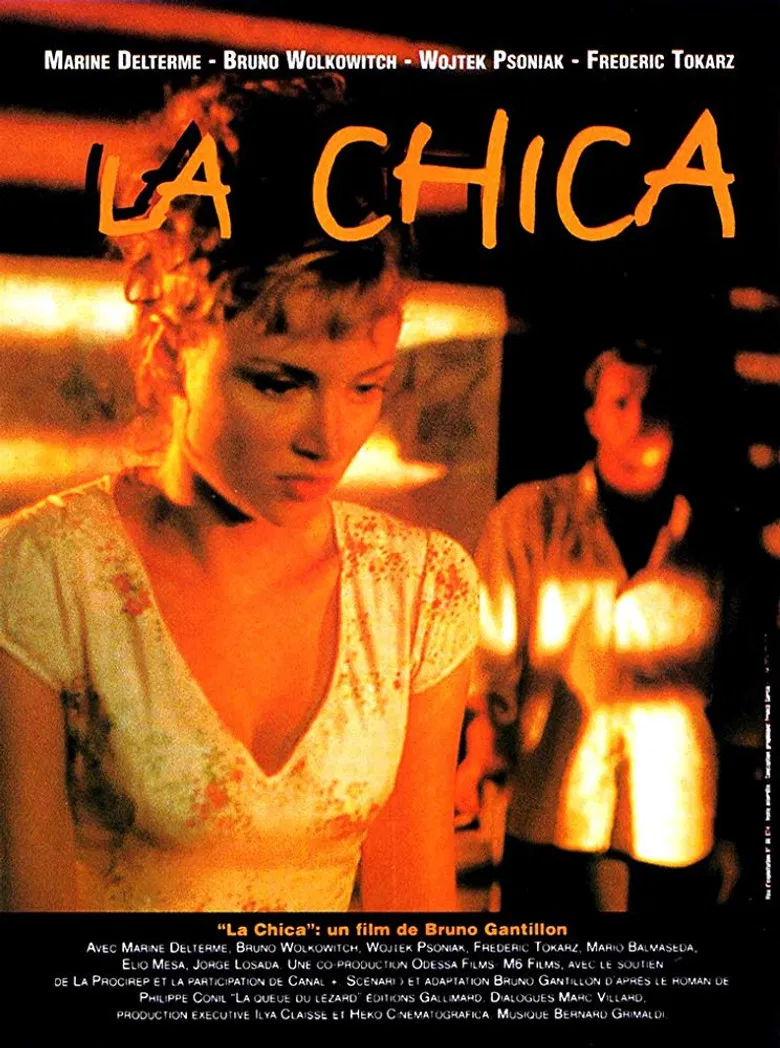 La chica poster background
