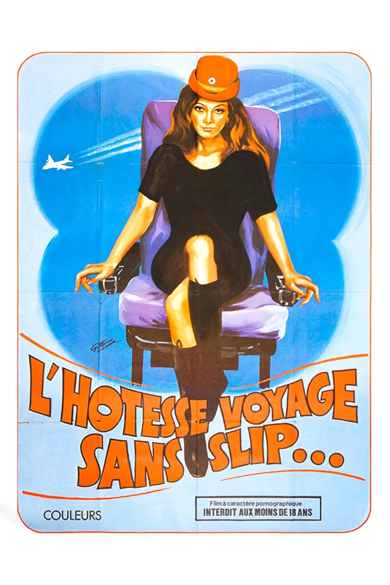 L'hôtesse voyage sans slip poster background