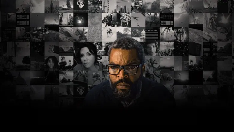 Alien tripods attacking a city street