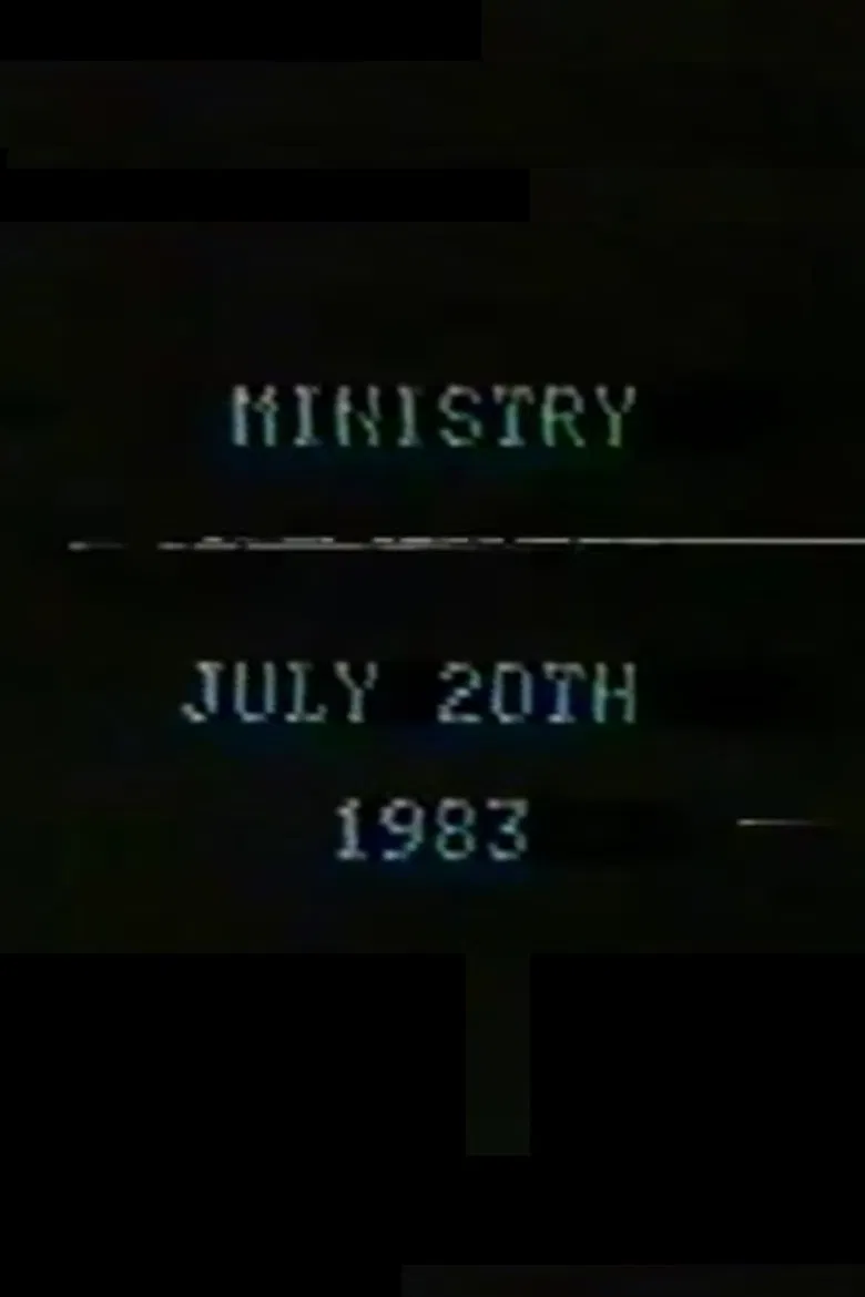 Ministry July 20th, 1983 poster background