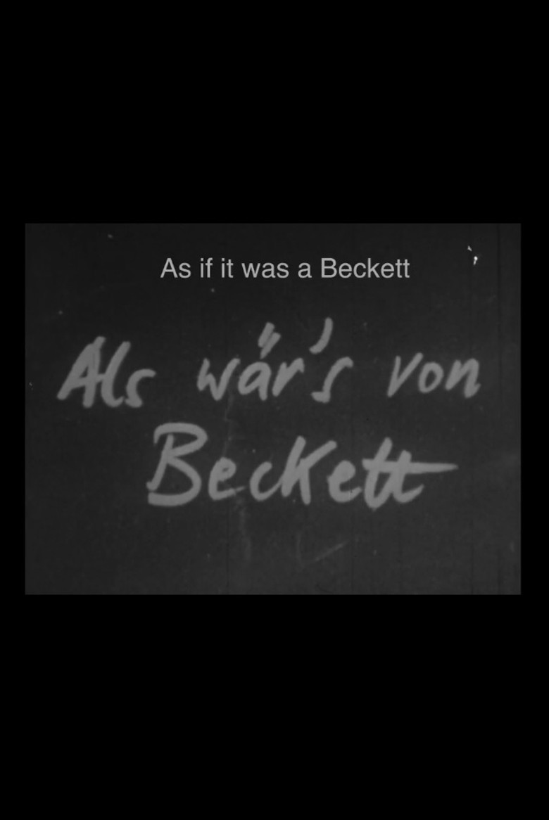 As if by Beckett poster background