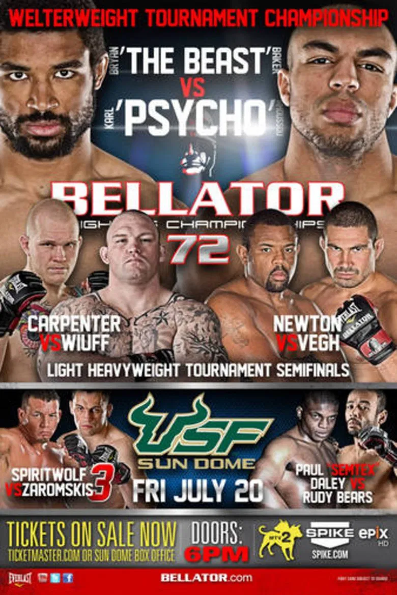 Bellator 72 poster background