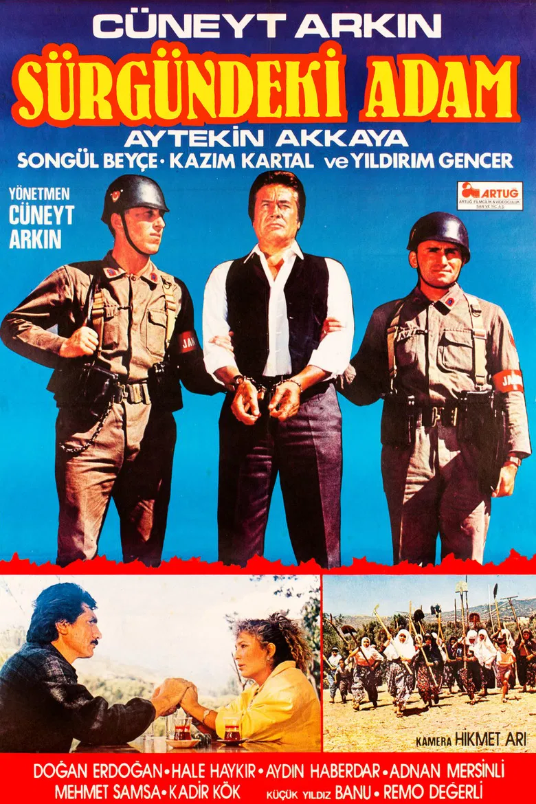 Sürgündeki Adam poster background