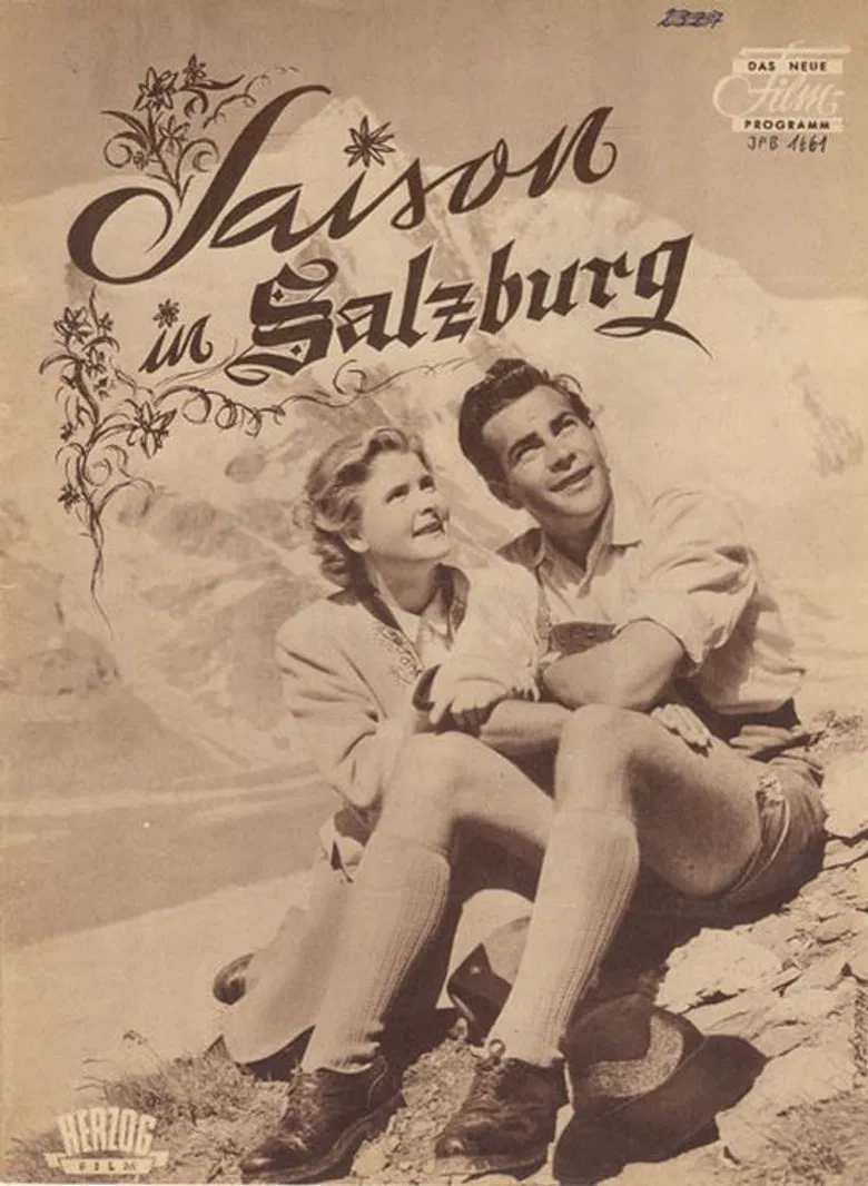 Saison in Salzburg poster background