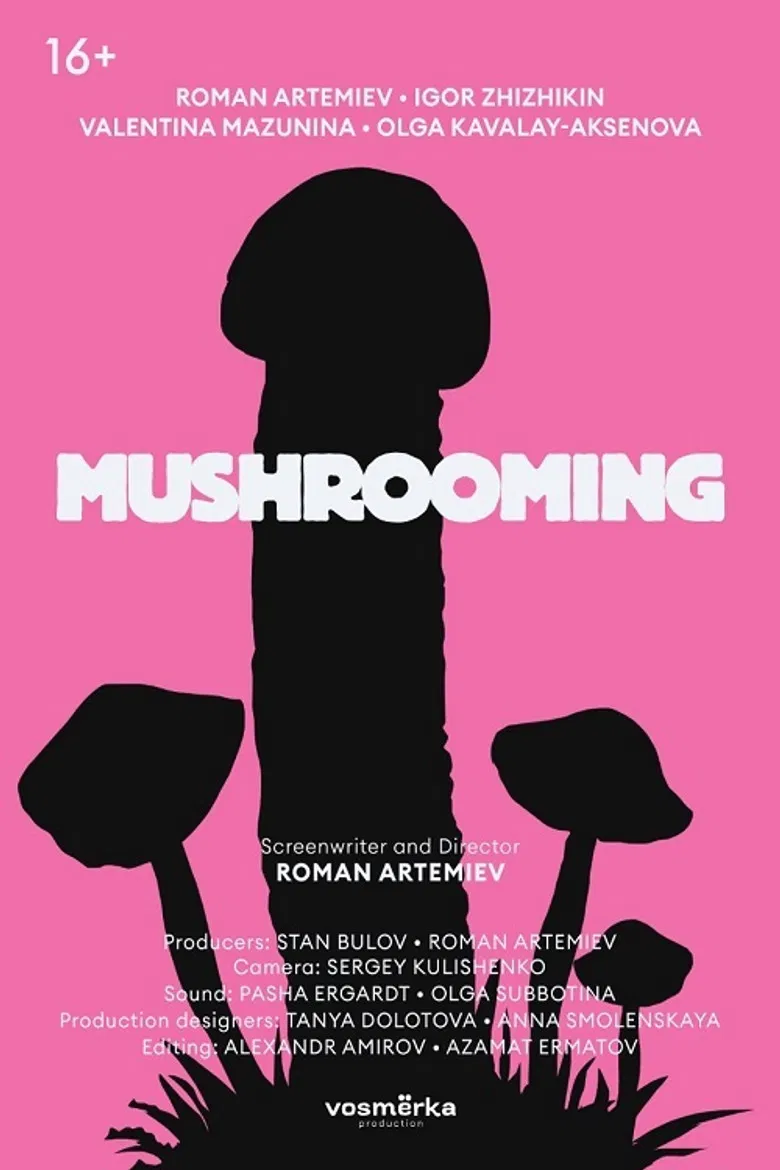 Mushrooming poster background