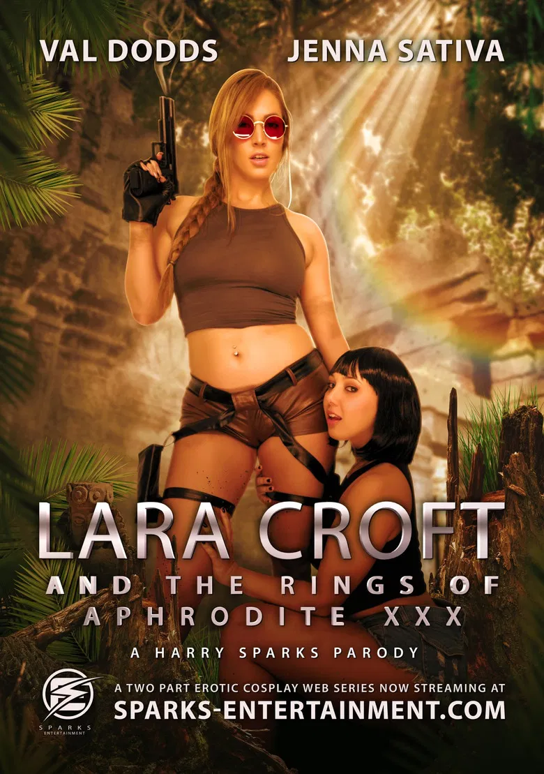 Lara Croft XXX: A Harry Sparks Parody poster background