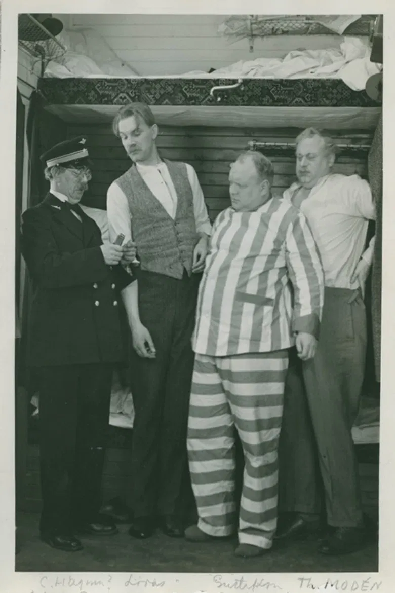 Ett skepp kommer lastat poster background