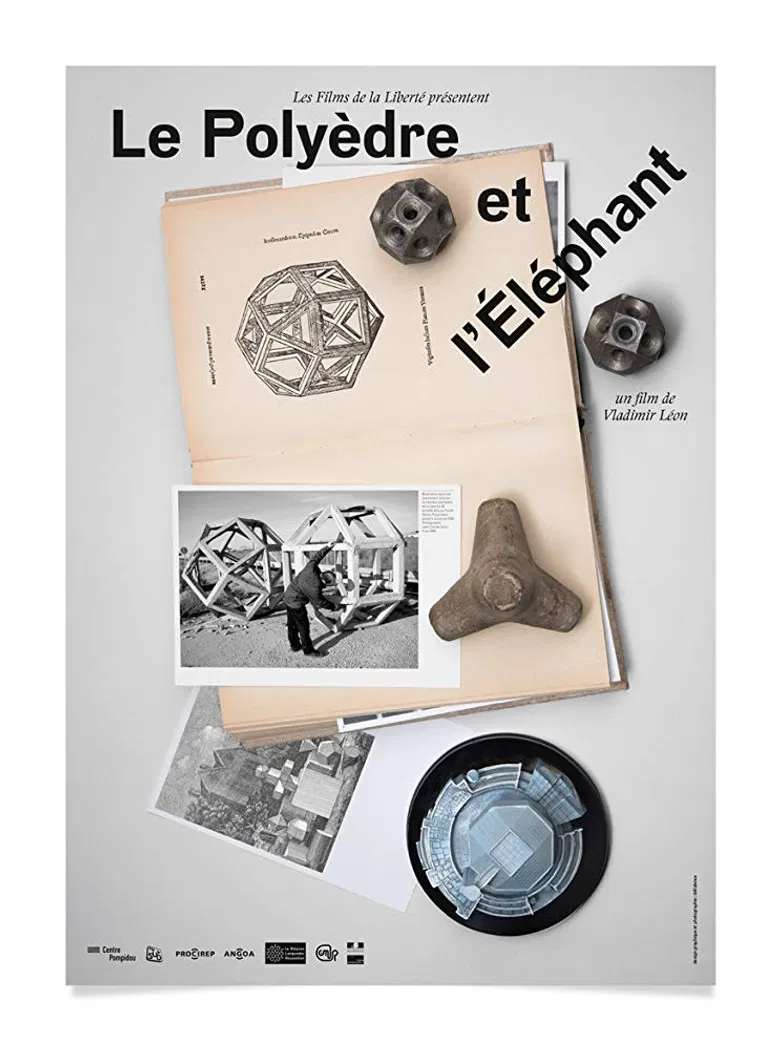Le polyèdre et l'éléphant poster background