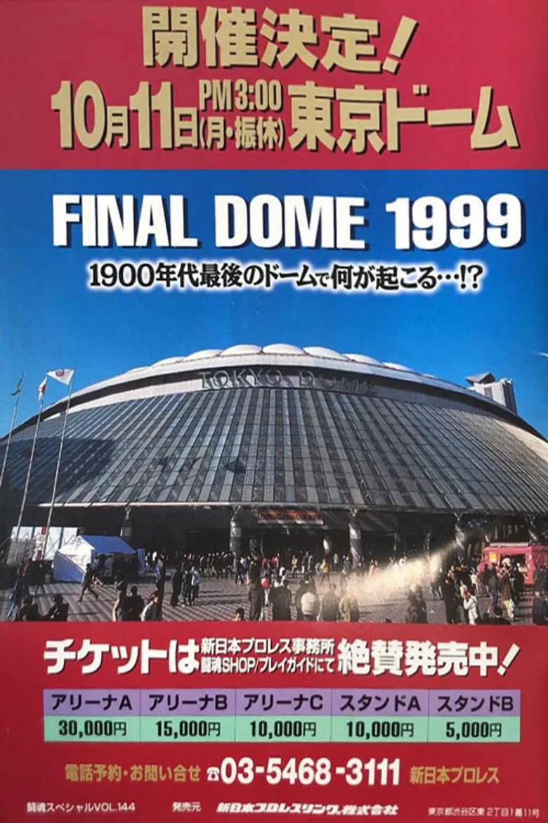 NJPW Final Dome poster background
