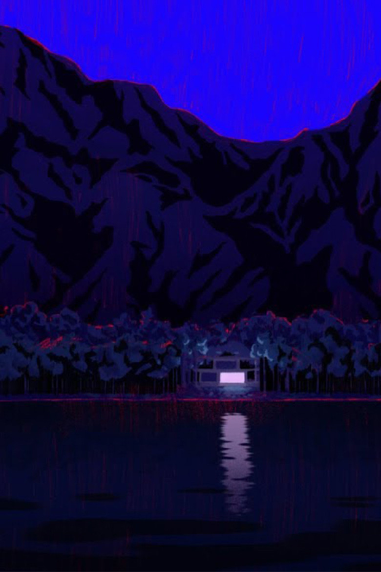 Bain de minuit poster background