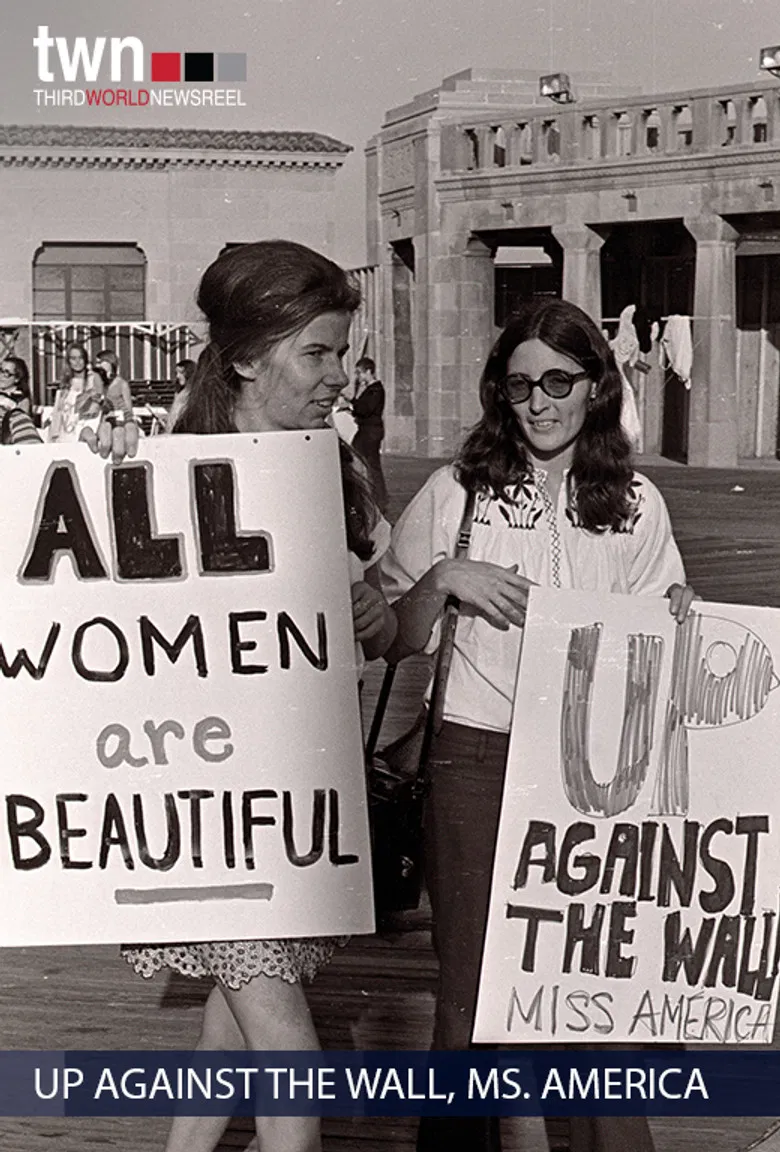 Up Against the Wall, Ms. America (Newsreel #22) poster background