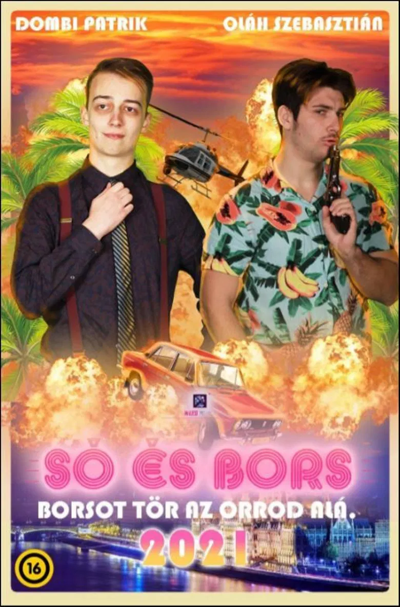 Só és Bors poster background
