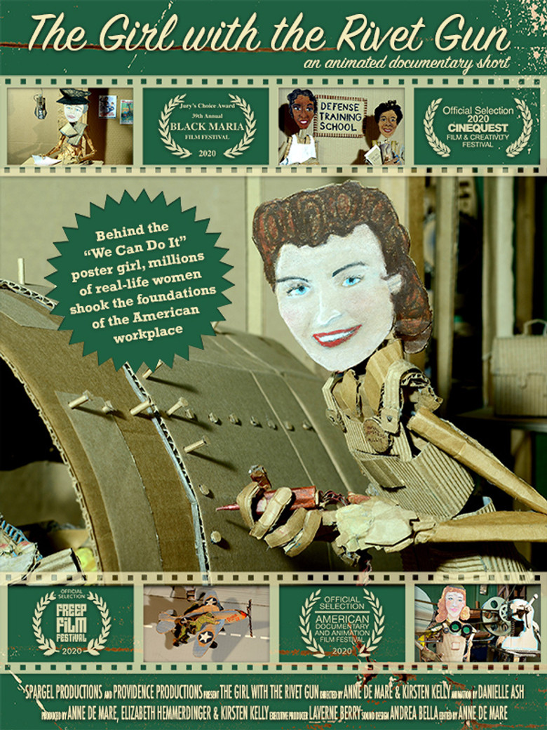 The Girl with the Rivet Gun poster background