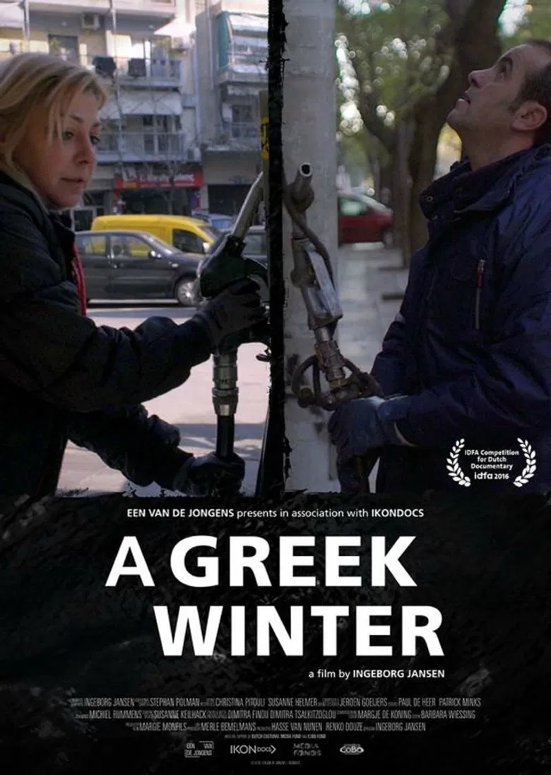 A Greek Winter poster background
