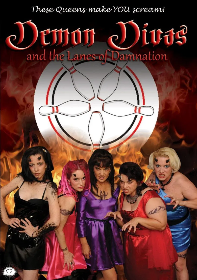 Demon Divas and the Lanes of Damnation poster background