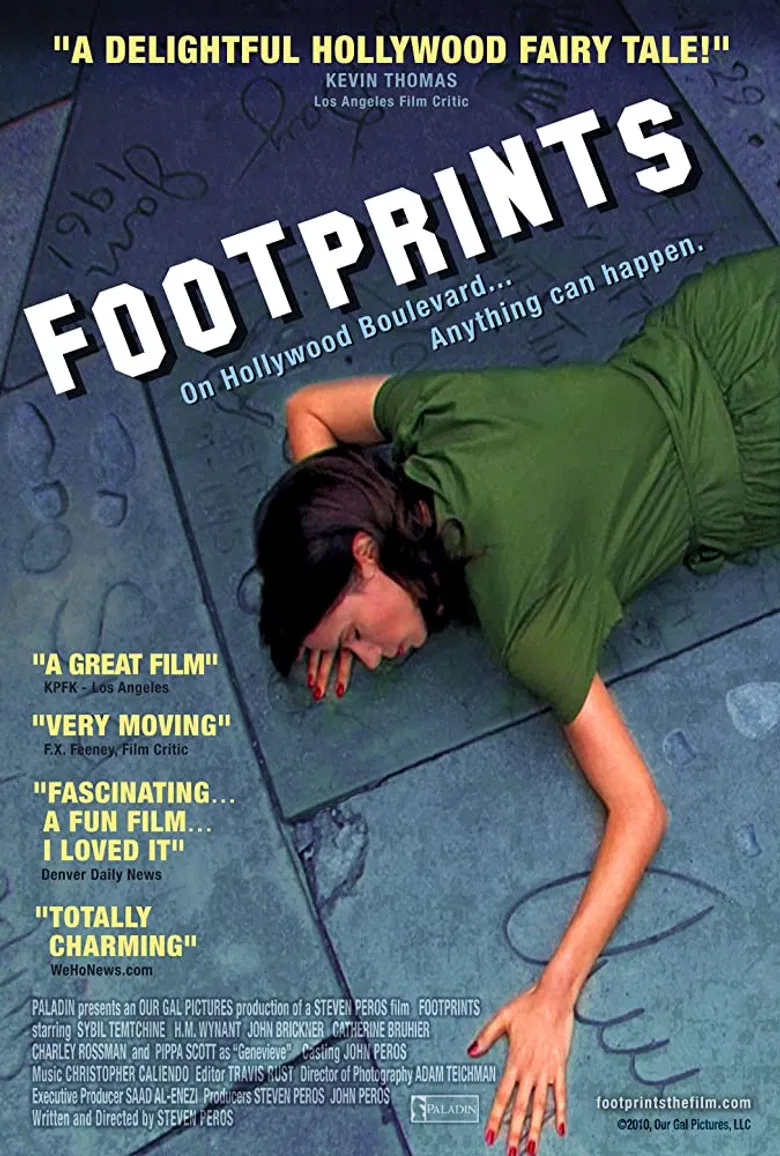 Footprints poster background