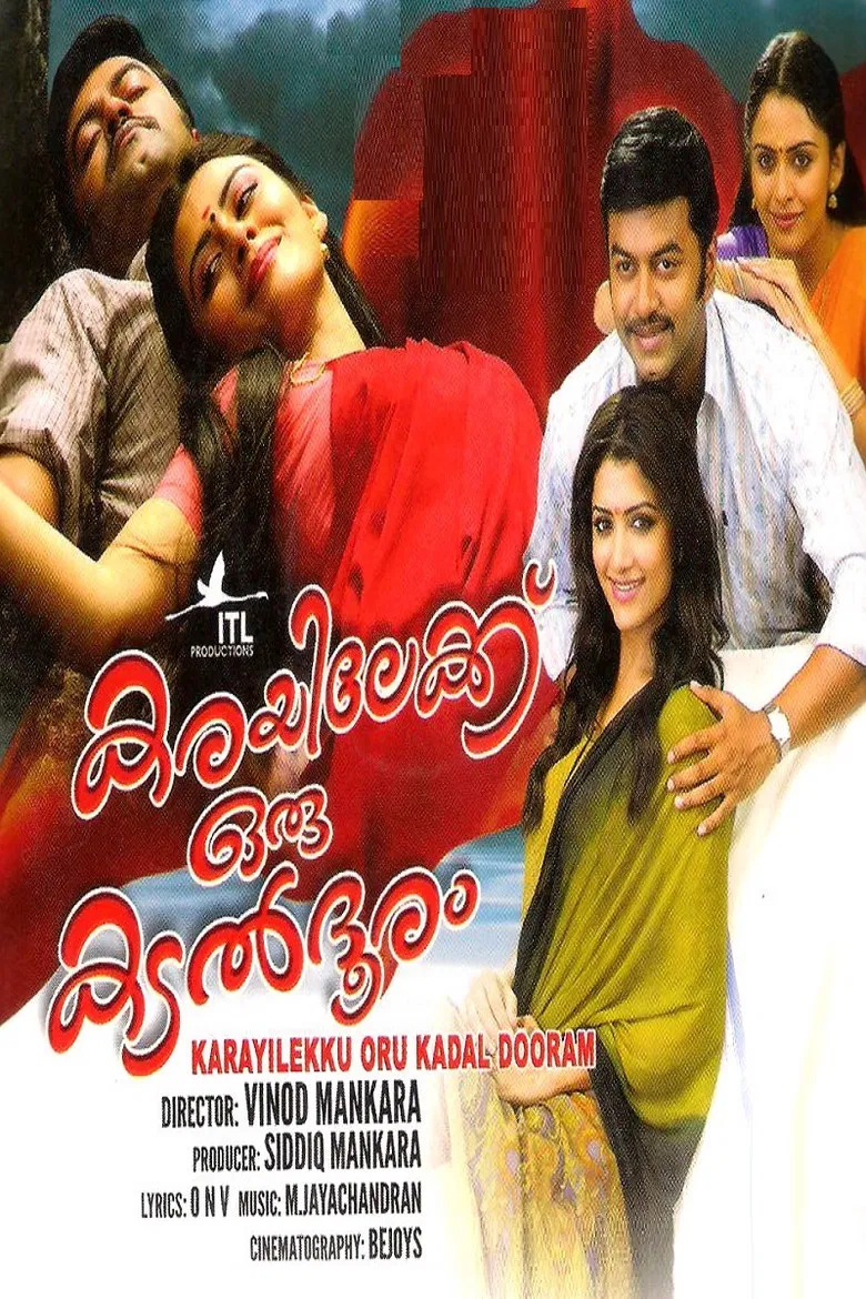 Karayilekku Oru Kadal Dooram poster background
