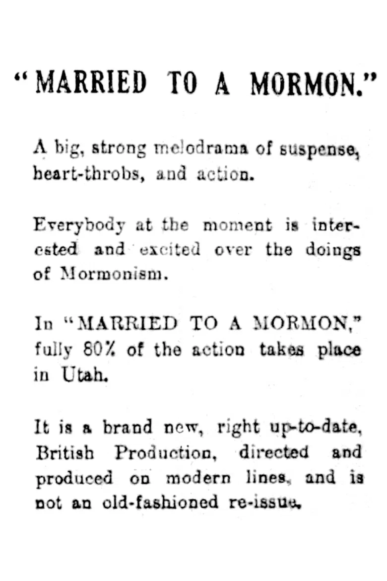 Married to a Mormon poster background