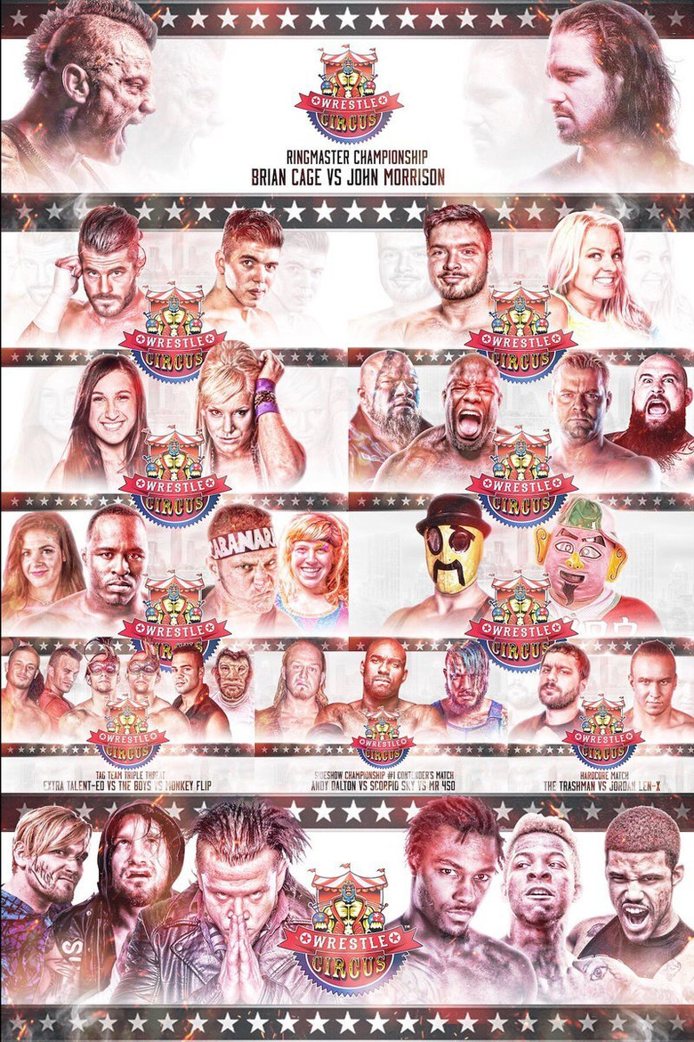 WrestleCircus Battle At The Big Top poster background