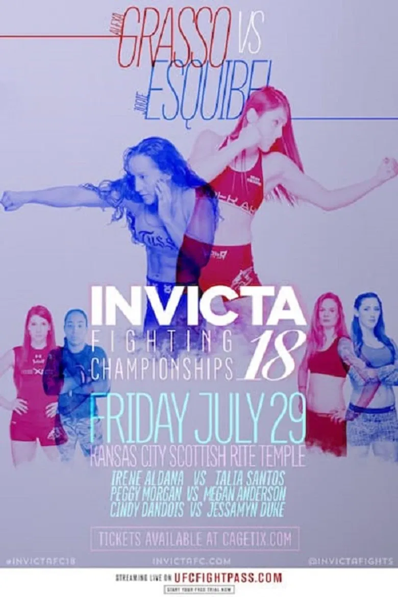 Invicta FC 18: Grasso vs. Esquibel poster background