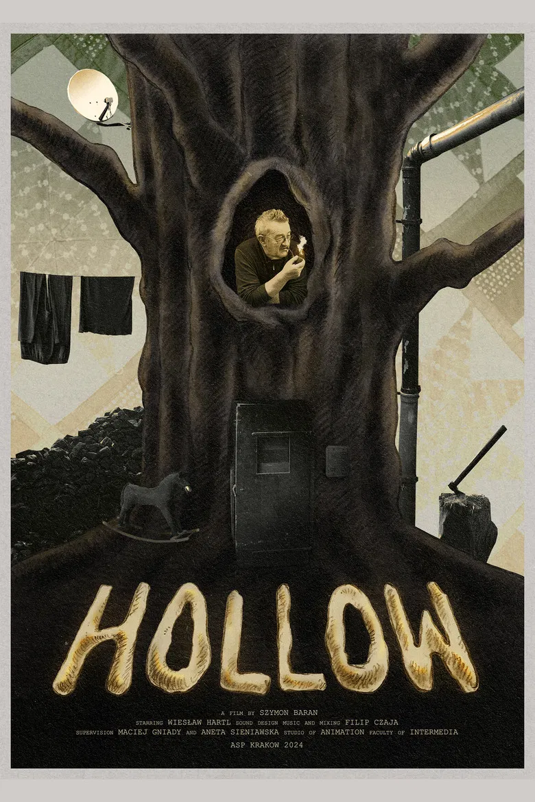 Hollow poster background