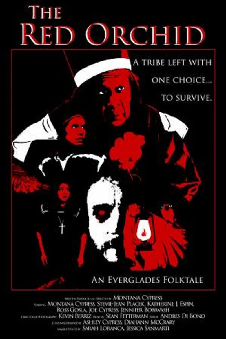 The Red Orchid poster background