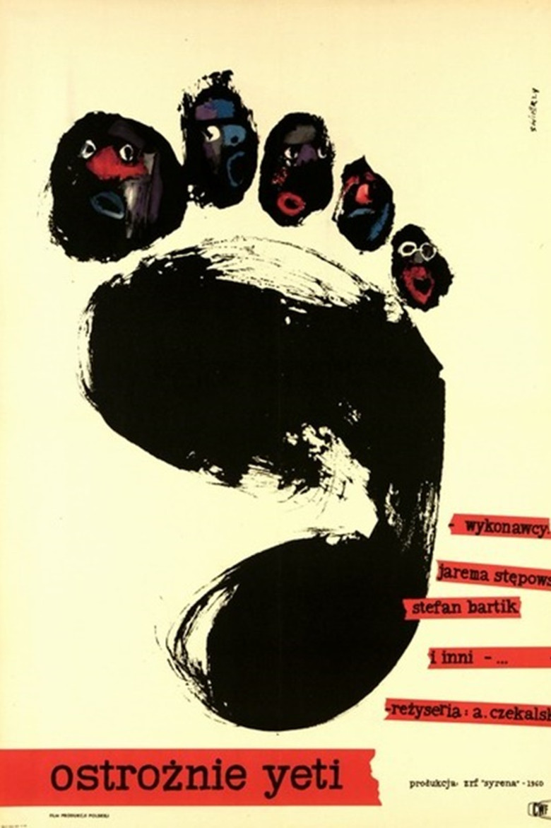 Ostrożnie yeti poster background