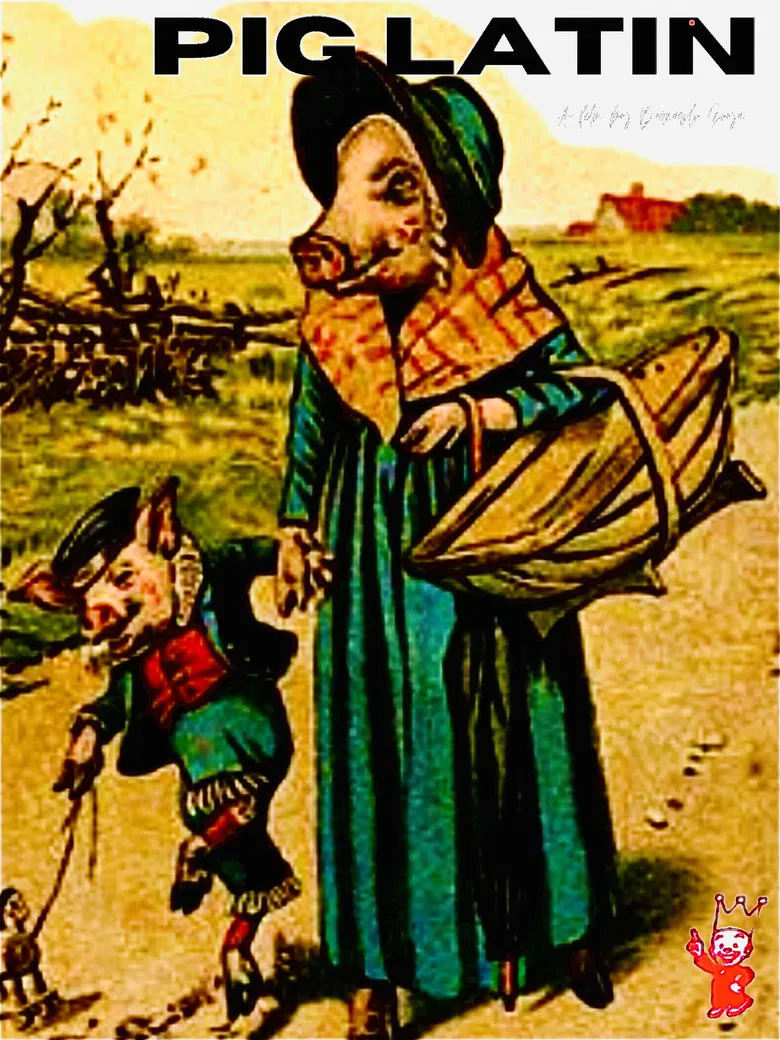 Pig Latin poster background