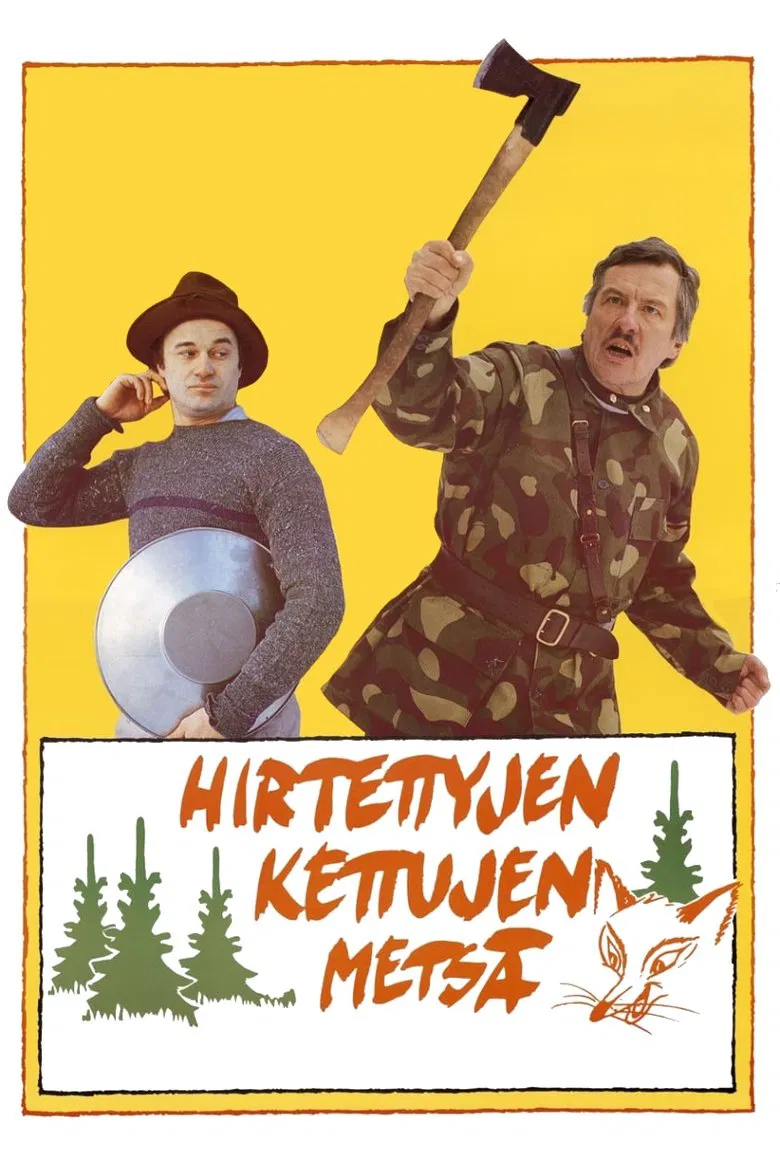 Hirtettyjen kettujen metsä poster background