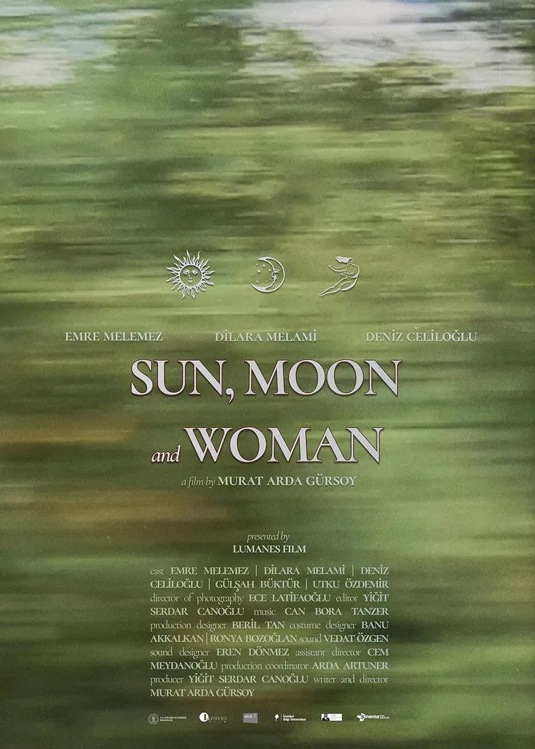 Sun, Moon and Woman poster background