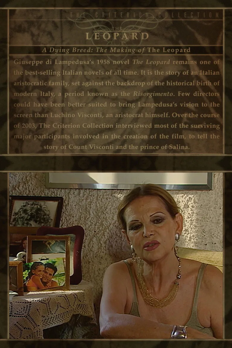 A Dying Breed: The Making of 'The Leopard' poster background