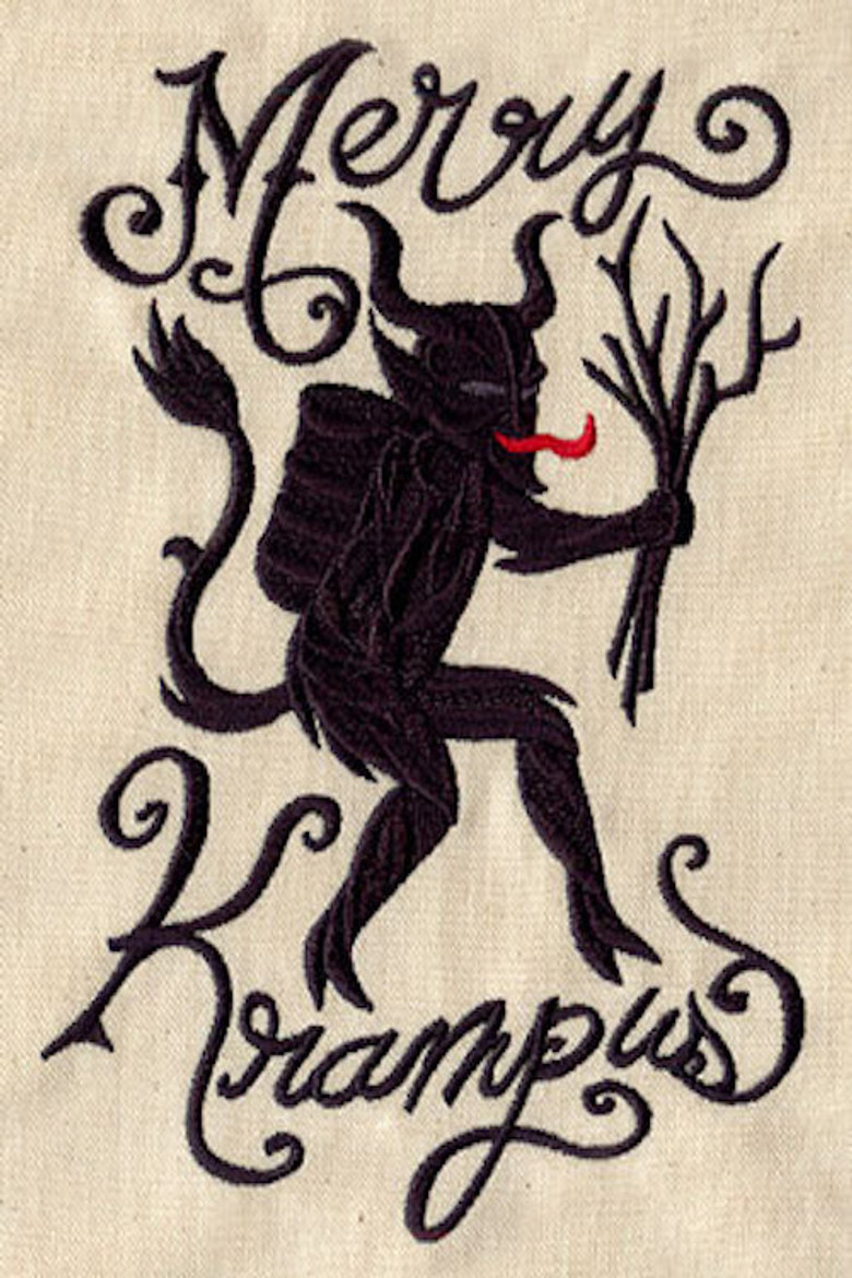 Merry Krampus poster background