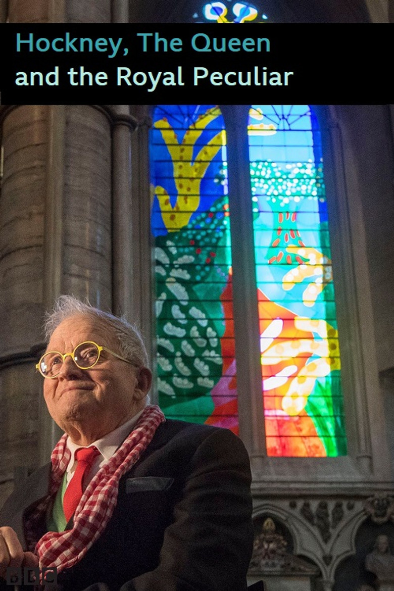 Hockney, The Queen and the Royal Peculiar poster background