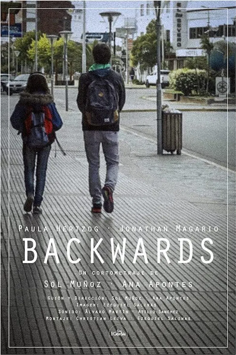 Backwards poster background