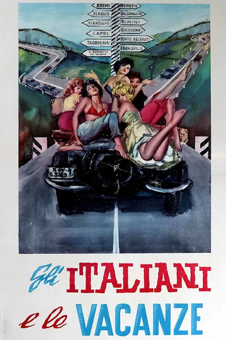 Gli italiani e le vacanze poster background