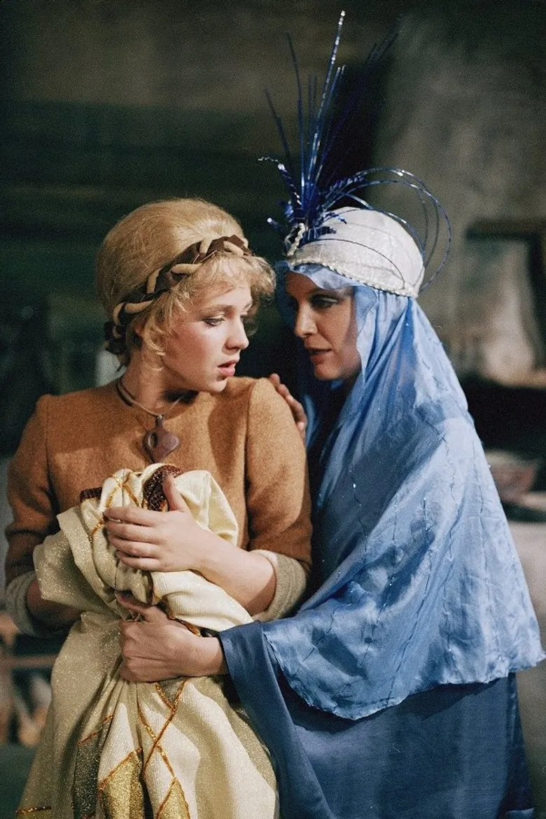 Zlatý copánek poster background