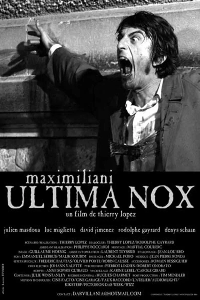 Maximiliani Ultima Nox poster background