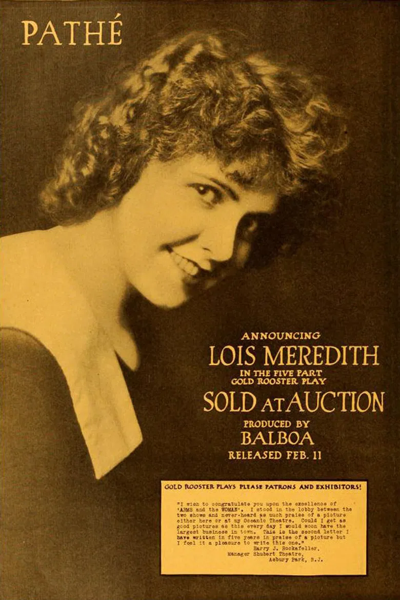 Sold at Auction poster background