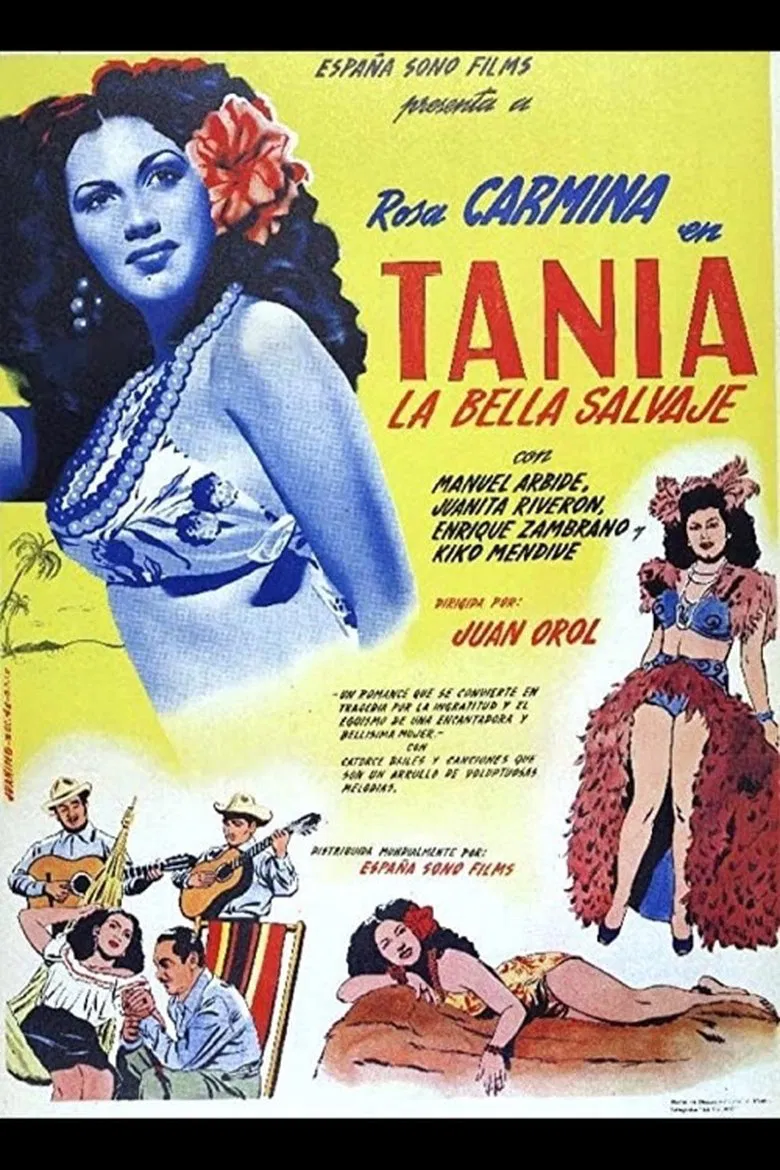 Tania, the Beautiful Wild Girl poster background